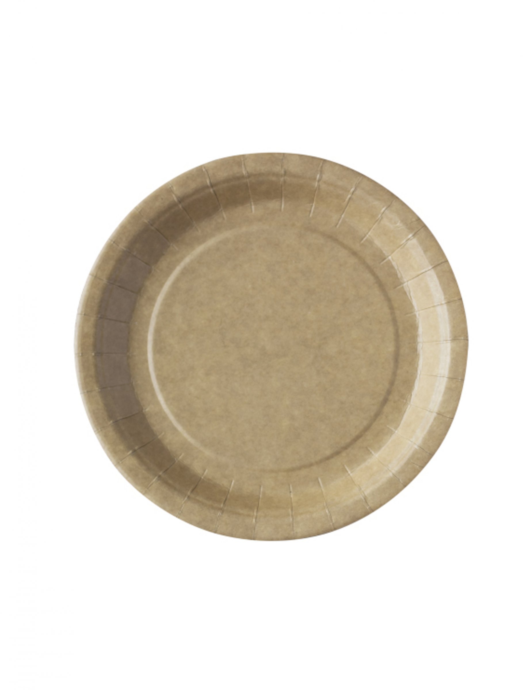 50 Pappteller aus Kraftpapier klein 18 cm 50 Pappteller aus Kraftpapier klein 18 cm von ISAP FRANCE