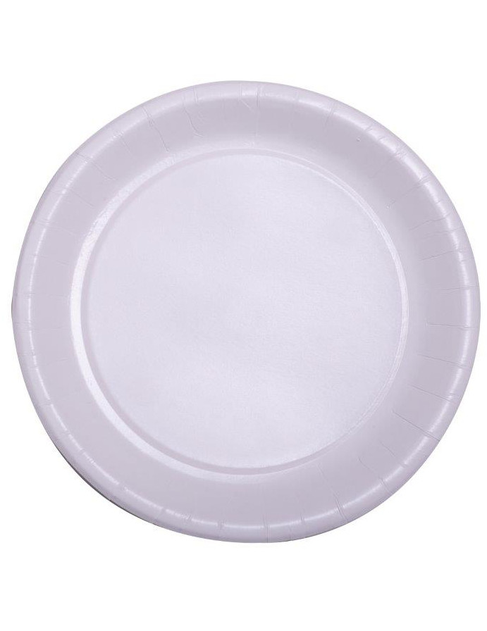 50 weiße 22cm große Pappteller von ISAP FRANCE