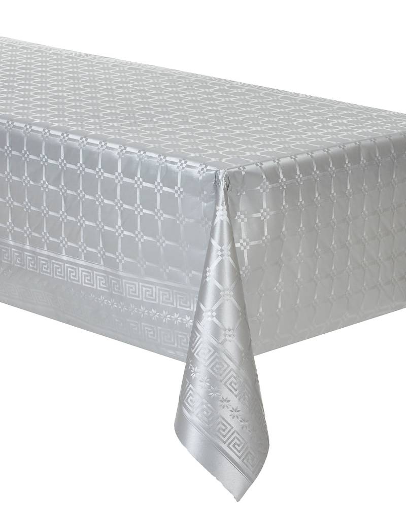 Papiertischdecke Rolle Damast Silber 6 m von ISAP FRANCE