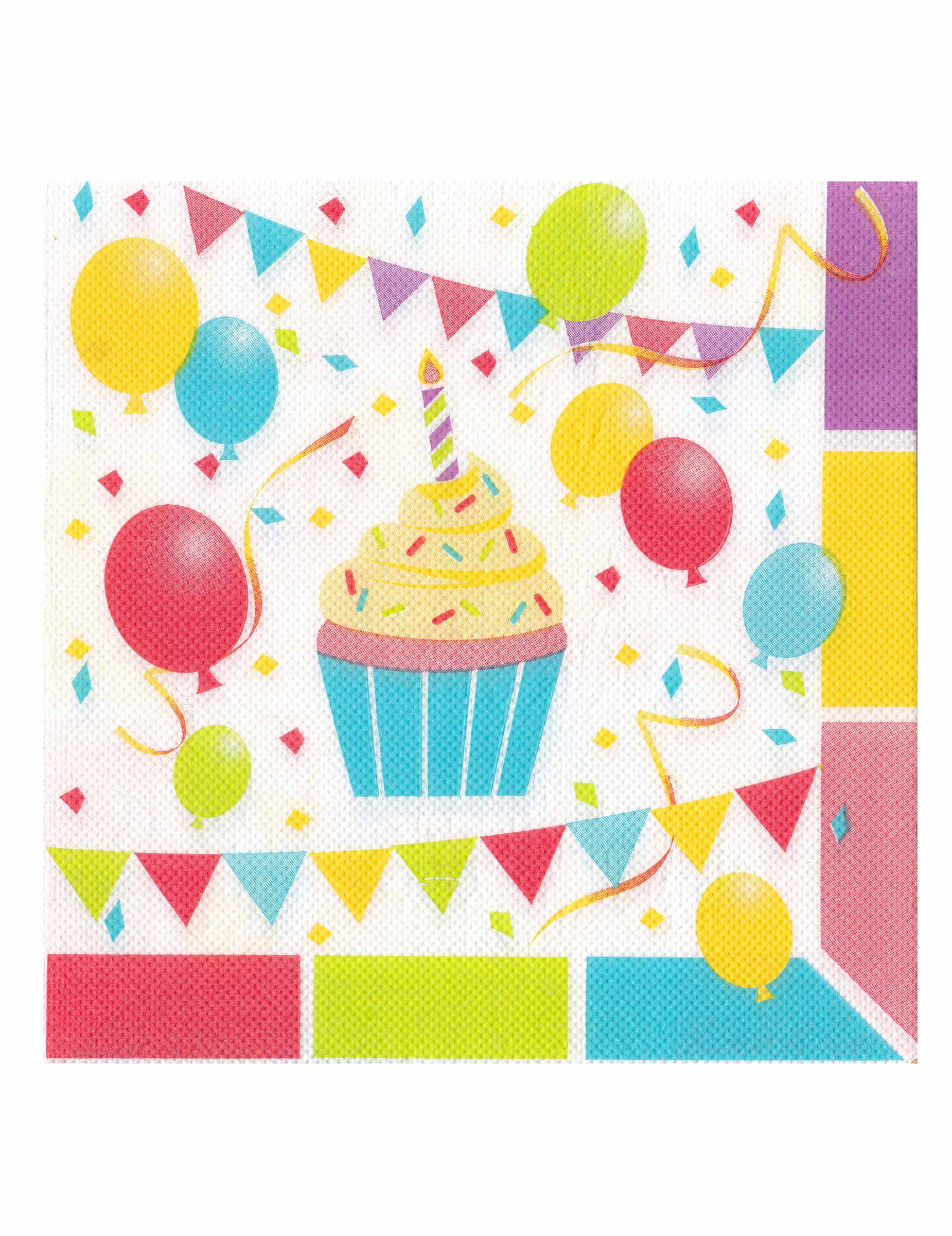 Partyservietten Luftballon-Motiv 12 Stück bunt 33x33cm Partyservietten Luftballon-Motiv 12 Stück bunt 33x33cm von ISAP FRANCE
