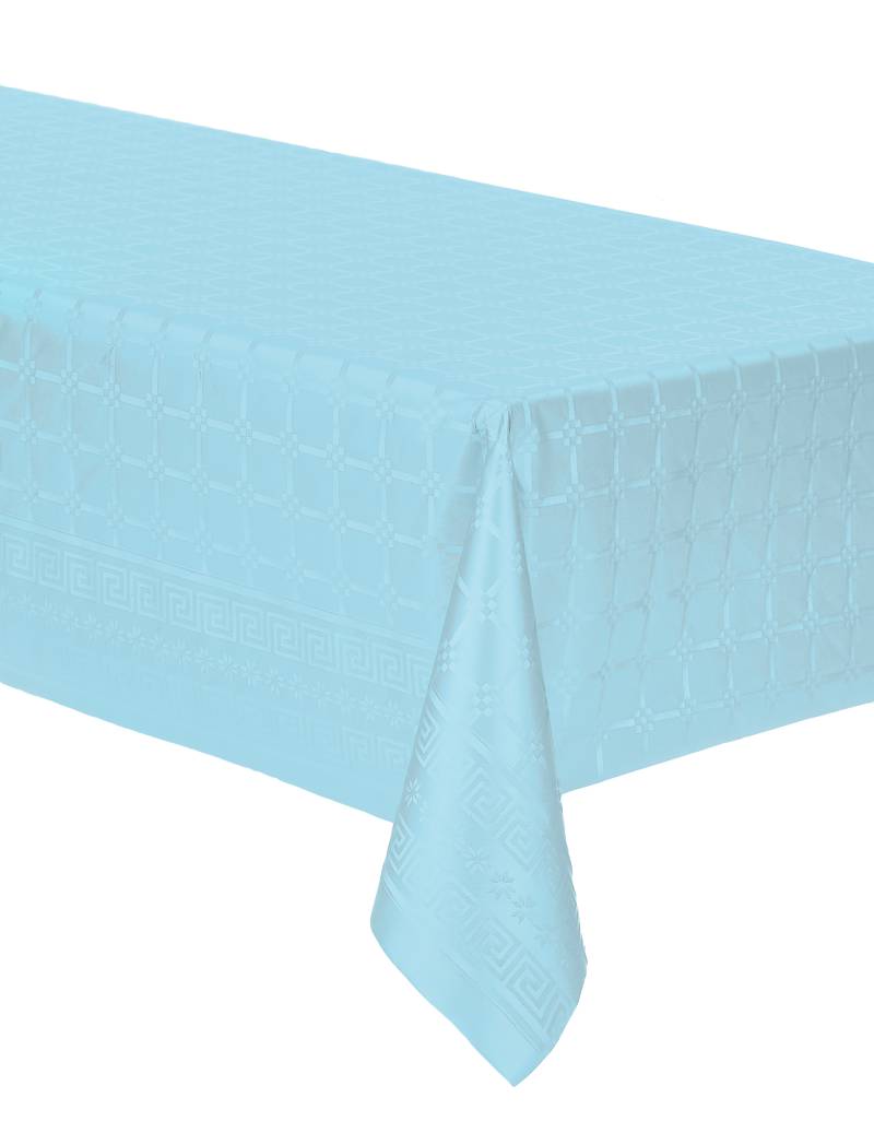 Tischtuchrolle Pastellblau Damastmuster 6m von ISAP FRANCE