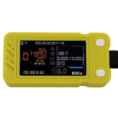 ISKDJBJG Verbesserter Nerdminer 118KH/S BTC Solo Lottery Miner Mini ASIC Miner Bitcoin BTC Miner Nerd Miner mit Farbdisplay von ISKDJBJG
