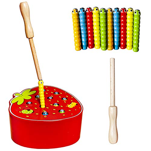 ISO Trade Montessori 10978 Magnetisches Holzspielzeug zum Fangen von Erdbeerwürmern ISO Trade Montessori 10978 Magnetisches Holzspielzeug zum Fangen von Erdbeerwürmern von ISO TRADE