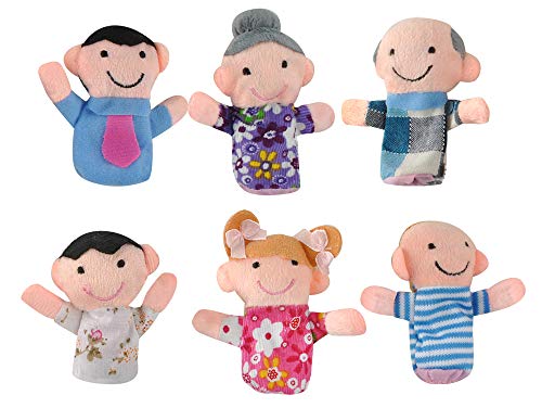 Fingerpuppen Set Familie 6 Stück Bunt Weich Stoff Theater Fantasie Kinder Babys 5957 Fingerpuppen Set Familie 6 Stück Bunt Weich Stoff Theater Fantasie Kinder Babys 5957 von ISO TRADE
