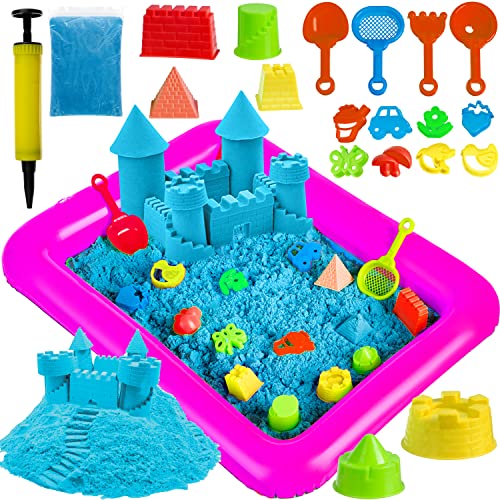ISO TRADE Creative Kids Amazing Play Set Sand Art with Moulds A Kinetic Sensory Activity 9095 Ton und Knete, mehrfarbig von ISO TRADE