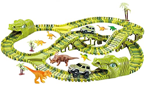 MT MALATEC Dinosaurier Rennbahn Rennstrecke 240 Stück Spielset 17248 von ISO TRADE