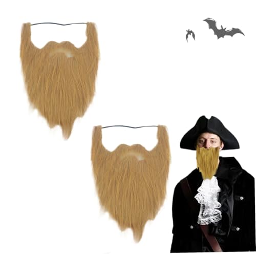 2 PCs gefälschte Bärte 17 in langer Halloween Ingwer Goatee gefälschter Schnurrbart mit elastischer Band brauner lustiger falscher Gesichtshaarbart -Perücke für Männer Halloween Kostümversorgungen Ba 2 PCs gefälschte Bärte 17 in langer Halloween Ingwer Goatee gefälschter Schnurrbart mit elastischer Band brauner lustiger falscher Gesichtshaarbart -Perücke für Männer Halloween Kostümversorgungen Ba von ISOYTERO