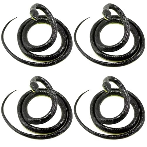 4pcs Gummischlangen realistisch 4.26 Fuß gefälschte Schlangenplastik Plastik Schlangenspielzeug Flexible Spielzeuge für Garten Requisiten, um Vögel unheimliche Halloween -Requisiten für Halloween -De 4pcs Gummischlangen realistisch 4.26 Fuß gefälschte Schlangenplastik Plastik Schlangenspielzeug Flexible Spielzeuge für Garten Requisiten, um Vögel unheimliche Halloween -Requisiten für Halloween -De von ISOYTERO