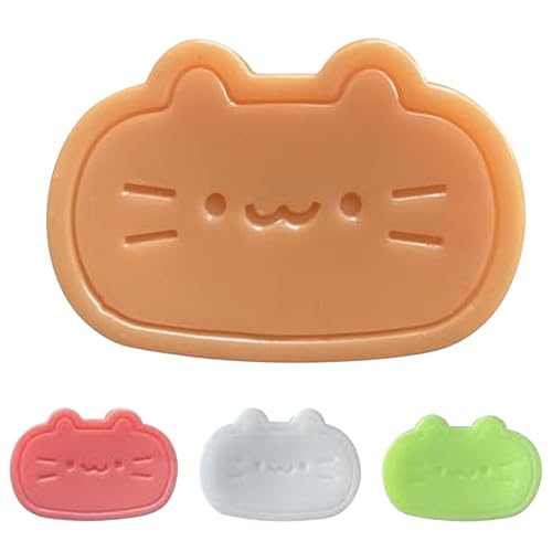 4pcs Squeeze Toy Cheese Käse katze geformt Squish Ball Süßes langsames Stressabbau Spielzeug 2.6x1.7 Weiche belastbare Dekompression für Kinder Erwachsene Geschenkspielzeug Geschenke Spielzeug von ISOYTERO