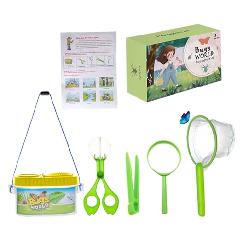 Butterfly Catcher Kit für Kinder 6pcs/Set Butterfly Catching Kit Critter Keeper House Habitat mit Lupe, Pinzetten, Kather, Net & Leitfaden für Wissenschaftsforschungsstil 1 Butterfly Catcher Kit für Kinder 6pcs/Set Butterfly Catching Kit Critter Keeper House Habitat mit Lupe, Pinzetten, Kather, Net & Leitfaden für Wissenschaftsforschungsstil 1 von ISOYTERO