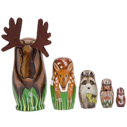 ISOYTERO 1 Set Tiernistpuppen gestrichen von ISOYTERO