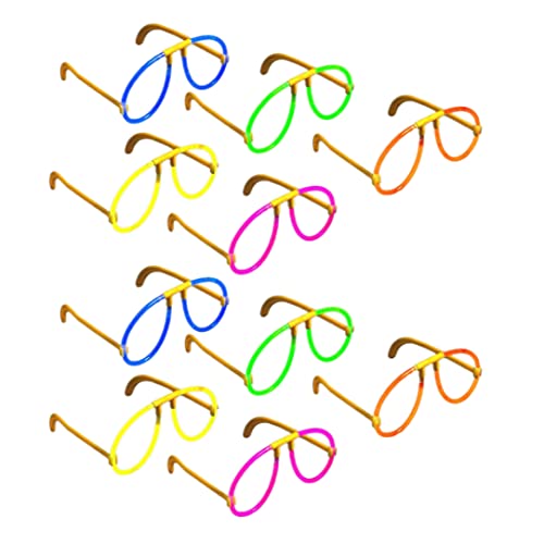 ISOYTERO 10 Pack Premium Glühgläsern Glühstäbe Party liefert Erwachsene und Kinder - gemischte Neon -Glühstangenfarben von ISOYTERO