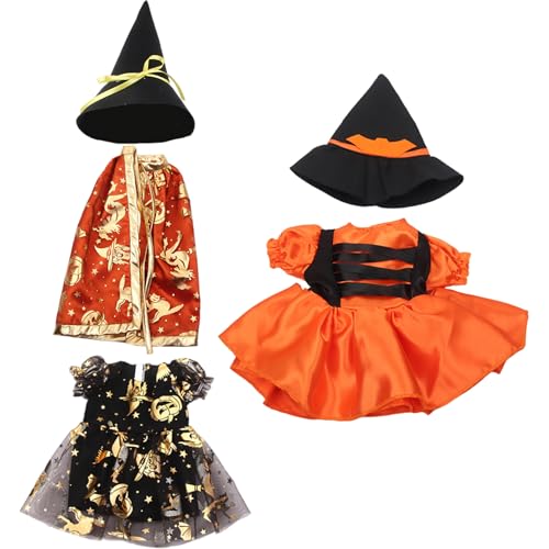 ISOYTERO 2 Sets 18 Zoll Puppenkleidung und Accessoires enthalten Hexenhut und Kleid, orange hübsche Puppenkleidung für Halloween -Kostüme Mädchen Geschenke ISOYTERO 2 Sets 18 Zoll Puppenkleidung und Accessoires enthalten Hexenhut und Kleid, orange hübsche Puppenkleidung für Halloween -Kostüme Mädchen Geschenke von ISOYTERO