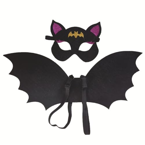 ISOYTERO 2pcs/Set Kids Halloween Kostüm Nonvamens Fledermaus Fledermaus halbe Gesichtsmaske -Halloween -Kostüme für Cosplay -Party ISOYTERO 2pcs/Set Kids Halloween Kostüm Nonvamens Fledermaus Fledermaus halbe Gesichtsmaske -Halloween -Kostüme für Cosplay -Party von ISOYTERO