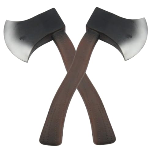 ISOYTERO 2pcs gefälschte Achsen 11x4.9 Realistische Schaum Axt Hatchet Halloween Kostüme für Halloween Kostümparty. von ISOYTERO
