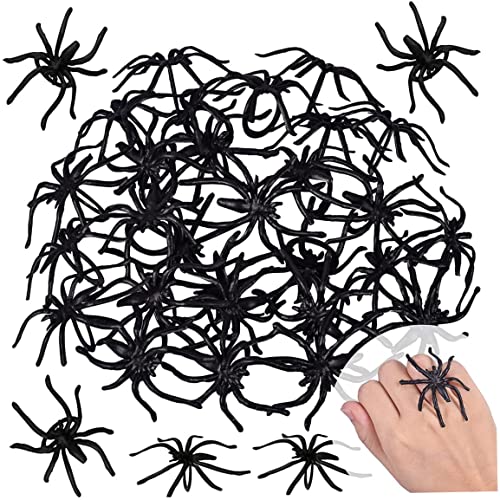 ISOYTERO 300pcs Spinnenringe Halloween -Ringe für Kinderpartybevorzugungen 1.96 '' Schwarzer Plastikspinnenmasse für Kinder Kostümzubehör Halloween Party Dekoration Lieferant 1 ISOYTERO 300pcs Spinnenringe Halloween -Ringe für Kinderpartybevorzugungen 1.96 '' Schwarzer Plastikspinnenmasse für Kinder Kostümzubehör Halloween Party Dekoration Lieferant 1 von ISOYTERO