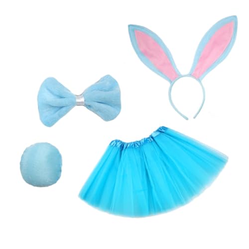 ISOYTERO Baby Ostern Kaninchen Kostüm Kind Hasenfotografie Requisiten Set Kleid Stirnband Bowtie Schwanzblau 4pcs Baby Ostern Kaninchen Kostüm ISOYTERO Baby Ostern Kaninchen Kostüm Kind Hasenfotografie Requisiten Set Kleid Stirnband Bowtie Schwanzblau 4pcs Baby Ostern Kaninchen Kostüm von ISOYTERO
