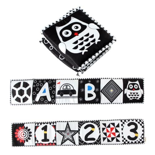 ISOYTERO Baby sensorisches Spielzeug schwarz -weiß hoher Kontrast sensorisches Spielzeug Neugeborene Bauchzeit Eule Baby ISOYTERO Baby sensorisches Spielzeug schwarz -weiß hoher Kontrast sensorisches Spielzeug Neugeborene Bauchzeit Eule Baby von ISOYTERO