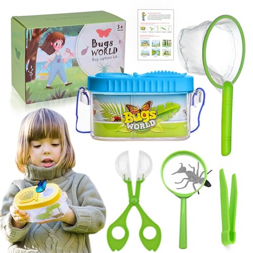 ISOYTERO Butterfly Catcher Kit für Kinder 6pcs/Set Catching Critter Keeper House Habitat mit Lupe, Pinzette, Kather, Netz & Guide Science Exploration Style 2 ISOYTERO Butterfly Catcher Kit für Kinder 6pcs/Set Catching Critter Keeper House Habitat mit Lupe, Pinzette, Kather, Netz & Guide Science Exploration Style 2 von ISOYTERO