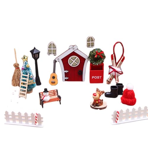 ISOYTERO Dollhouse Weihnachtsdekorationen 1 Set 1:12 Skala Simulierte Puppenhaus Miniaturen DIY-freundlich ISOYTERO Dollhouse Weihnachtsdekorationen 1 Set 1:12 Skala Simulierte Puppenhaus Miniaturen DIY-freundlich von ISOYTERO