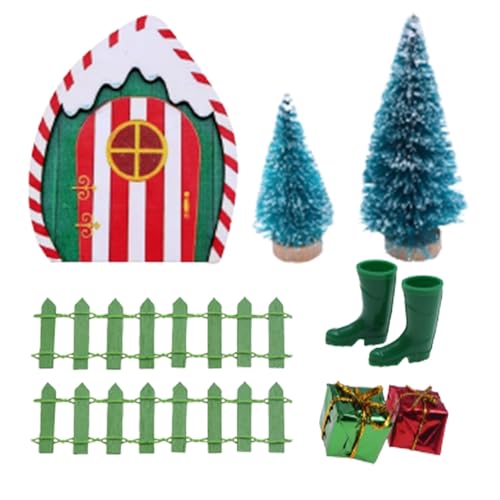 ISOYTERO Elf Door 9pcs/Set Christmas Fee mit Einer niedlichen Puppenminiatur für Puppenhauszubehör Magie GNOME Set Indoor Outdoor Dekorationen ISOYTERO Elf Door 9pcs/Set Christmas Fee mit Einer niedlichen Puppenminiatur für Puppenhauszubehör Magie GNOME Set Indoor Outdoor Dekorationen von ISOYTERO