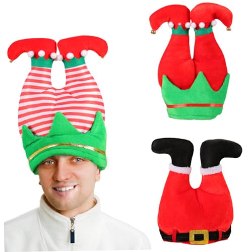 ISOYTERO Elf Hut 3pcs Inverted niedliche Cartoon Weihnachtsmotion Nicht gewebte Weihnachtsmann-Hut-Schwamm gefülltes lustiges Weihnachtsfest für die Partyversammlung ISOYTERO Elf Hut 3pcs Inverted niedliche Cartoon Weihnachtsmotion Nicht gewebte Weihnachtsmann-Hut-Schwamm gefülltes lustiges Weihnachtsfest für die Partyversammlung von ISOYTERO