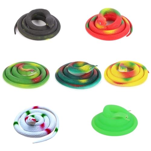 ISOYTERO Gummischlangen, 31, 5 Zoll realistisches Gummi -Schlangenspielzeug für Halloween Streams -Requisiten, 7pcs 1 ISOYTERO Gummischlangen, 31, 5 Zoll realistisches Gummi -Schlangenspielzeug für Halloween Streams -Requisiten, 7pcs 1 von ISOYTERO