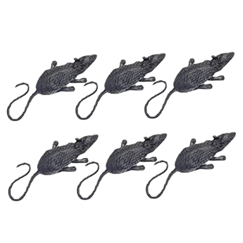 ISOYTERO Halloween gefälschte Ratten -Kunststoff -Simulation Ratten schreckliches Mausmodell Streichspielzeug für Spiel Schwarz von ISOYTERO