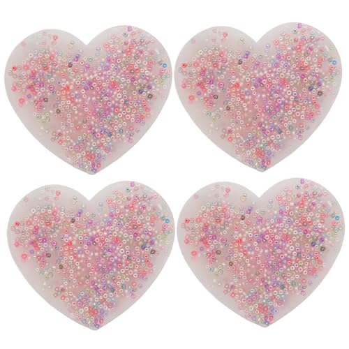 ISOYTERO Hautpflückende Zappelspielzeug, 4pcs weiches Silikon-Picky Pad, 3, 35x3.35 Herzförmige Picking Pad, Stress-Relief-Zappelspielzeug für Kinder Erwachsene wählerisch wählerisch ISOYTERO Hautpflückende Zappelspielzeug, 4pcs weiches Silikon-Picky Pad, 3, 35x3.35 Herzförmige Picking Pad, Stress-Relief-Zappelspielzeug für Kinder Erwachsene wählerisch wählerisch von ISOYTERO