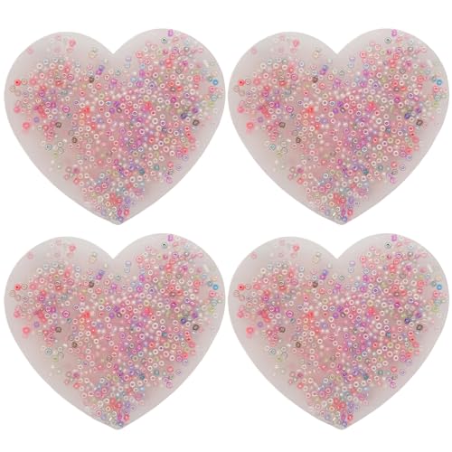 ISOYTERO Hautpflückende Zappelspielzeug, 4pcs weiches Silikon-Picky Pad, 3, 35x3.35 Herzförmige Picking Pad, Stress-Relief-Zappelspielzeug für Kinder Erwachsene wählerisch wählerisch ISOYTERO Hautpflückende Zappelspielzeug, 4pcs weiches Silikon-Picky Pad, 3, 35x3.35 Herzförmige Picking Pad, Stress-Relief-Zappelspielzeug für Kinder Erwachsene wählerisch wählerisch von ISOYTERO