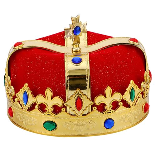 ISOYTERO King Crown, Elegant Cosplay King Crowns für Kinder, Spaß und Leichtgewichte Royal Crown Kostümzubehör für Kinder Geburtstagsfeier ISOYTERO King Crown, Elegant Cosplay King Crowns für Kinder, Spaß und Leichtgewichte Royal Crown Kostümzubehör für Kinder Geburtstagsfeier von ISOYTERO