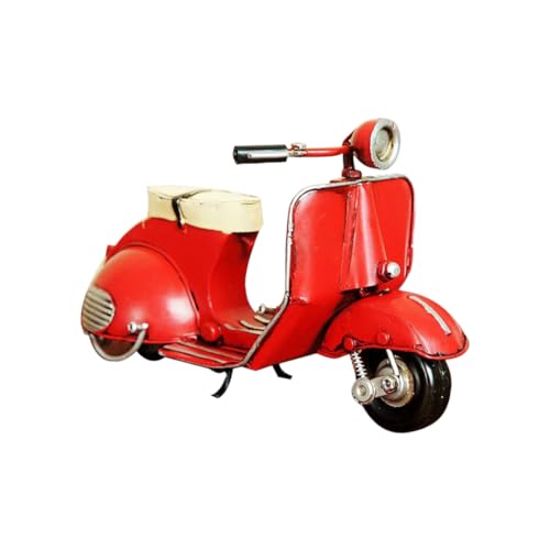 ISOYTERO Klassische Heimatauto -Dekoration Kinder Klassiker Auto Model Spielzeug Retro Scooter Model Antique Metal Zinn Scooter Craft Red 1pc Retro ISOYTERO Klassische Heimatauto -Dekoration Kinder Klassiker Auto Model Spielzeug Retro Scooter Model Antique Metal Zinn Scooter Craft Red 1pc Retro von ISOYTERO
