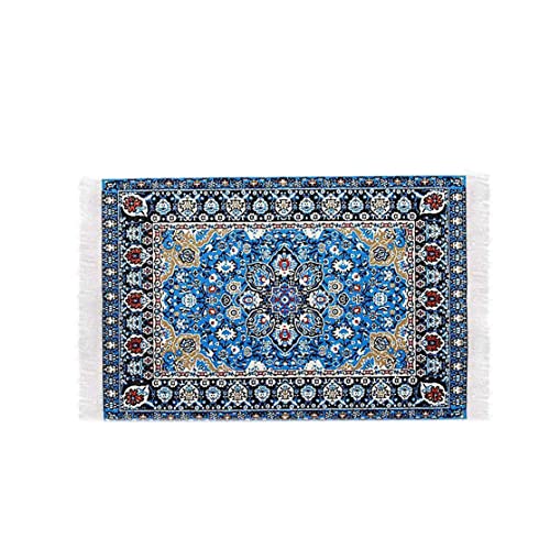 ISOYTERO Kleine Mini-Spielzeug-Miniatur-Miniatur 1/12 Skala türkisch gewebter Teppich Decken Teppich Puppenhauszubehör Spielzeugstarry Nacht von ISOYTERO