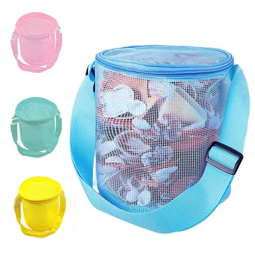 ISOYTERO Mesh Beach Bags Kinder sammeln Beschussbeutel Sandspielzeughalterbeutel mit verstellbarem Riemen 4pcs Mesh Beach ISOYTERO Mesh Beach Bags Kinder sammeln Beschussbeutel Sandspielzeughalterbeutel mit verstellbarem Riemen 4pcs Mesh Beach von ISOYTERO