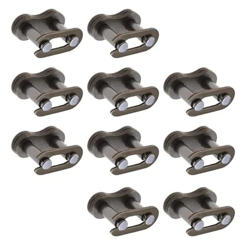 ISOYTERO Motorradkettenglied 25H Stahlkettengelenkglied Ersatzverbindungsverbindungen 10pcs Motorradlinks von ISOYTERO