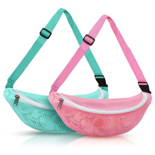 ISOYTERO Muschelbeutel Kinder 2 PCs Mesh Beach Bag Reißverschluss Strandspielzeug mit verstellbarem Riemen Muschel Taille für Jungen und Mädchenbeach sammeln ISOYTERO Muschelbeutel Kinder 2 PCs Mesh Beach Bag Reißverschluss Strandspielzeug mit verstellbarem Riemen Muschel Taille für Jungen und Mädchenbeach sammeln von ISOYTERO
