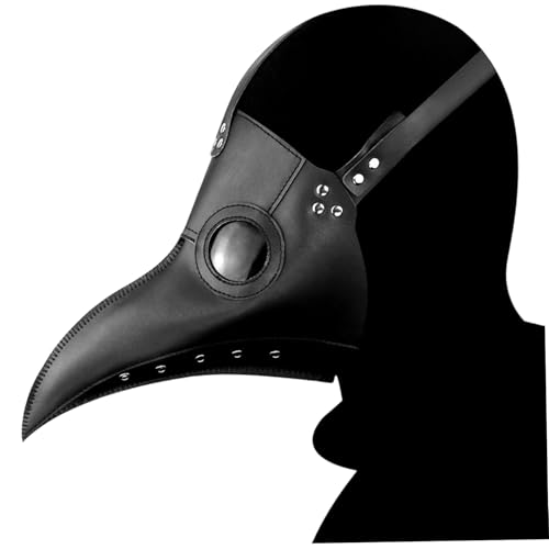 ISOYTERO Pest Doctor Mask Black Long Nase Vogelmaske Steampunk Pest Doctor Kostüm für Maskerade Halloween Party Carnival Cosplay ISOYTERO Pest Doctor Mask Black Long Nase Vogelmaske Steampunk Pest Doctor Kostüm für Maskerade Halloween Party Carnival Cosplay von ISOYTERO