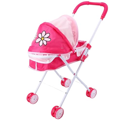 ISOYTERO Puppenwagen Niedliche Muster Babypuppen Kinderwagen Faltbarer Kinderwagen mit abnehmbarem Waschmaschinenwagen für Mädchen, so tun ISOYTERO Puppenwagen Niedliche Muster Babypuppen Kinderwagen Faltbarer Kinderwagen mit abnehmbarem Waschmaschinenwagen für Mädchen, so tun von ISOYTERO