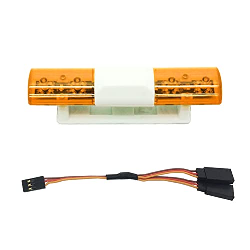 ISOYTERO RC Blitzlichter Auto Modell LED 360 Grad drehen Polizeilicht -Blitzlampe für RC -LKW -Orangenblitzleuchten von ISOYTERO