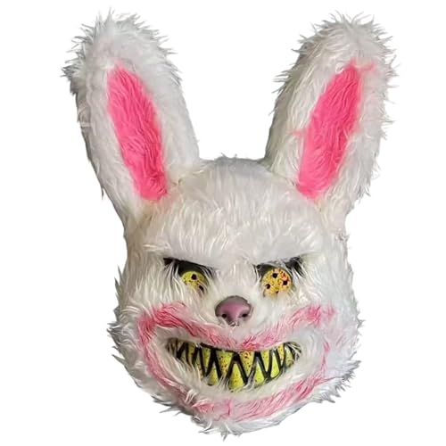 ISOYTERO Scary Bunny Maske Wicked Horror Animal Halloween Maske Bloody Plush Rabbit Kostüm für Halloween Decoration Accessoires ISOYTERO Scary Bunny Maske Wicked Horror Animal Halloween Maske Bloody Plush Rabbit Kostüm für Halloween Decoration Accessoires von ISOYTERO