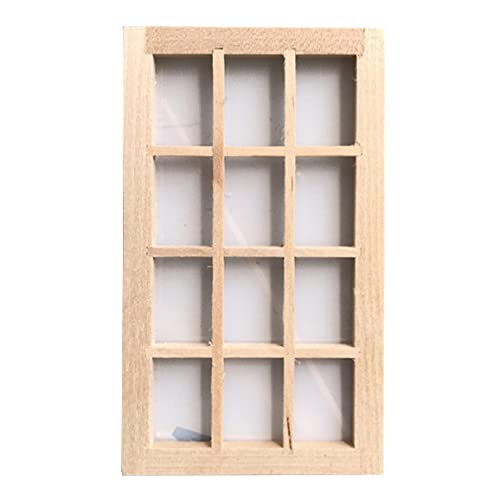 ISOYTERO Simulation Spielzeugpuppenhauszubehör Set Mini Holzfenster für Dekoration Dollhouse Mini Fenster ISOYTERO Simulation Spielzeugpuppenhauszubehör Set Mini Holzfenster für Dekoration Dollhouse Mini Fenster von ISOYTERO