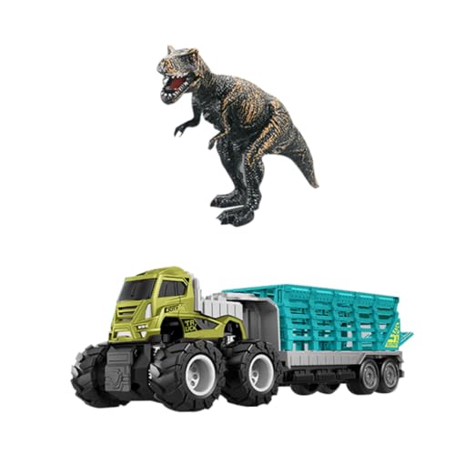 ISOYTERO Traktorauto Spielzeugtier Dinosaurier Transport LKW -Träger Spielzeug für Kinderstyle1 Truck Carrier Spielzeug von ISOYTERO