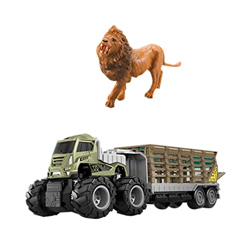 ISOYTERO Traktorauto Spielzeugtierfiguren Transport LKW -Trägerspielzeug für Kids Style55 von ISOYTERO