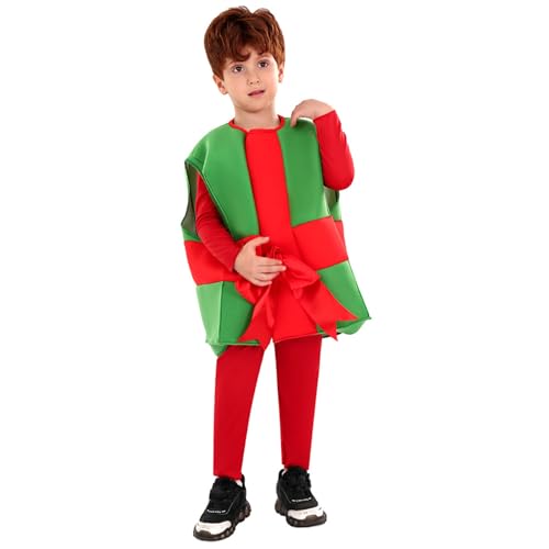ISOYTERO Weihnachtskostüm für Kinder, lustige Weihnachtsgeschenke Cosplay -Kostüm und Strampler, Polyester -Outfit für Dress -up -Partygeschenke, s ISOYTERO Weihnachtskostüm für Kinder, lustige Weihnachtsgeschenke Cosplay -Kostüm und Strampler, Polyester -Outfit für Dress -up -Partygeschenke, s von ISOYTERO