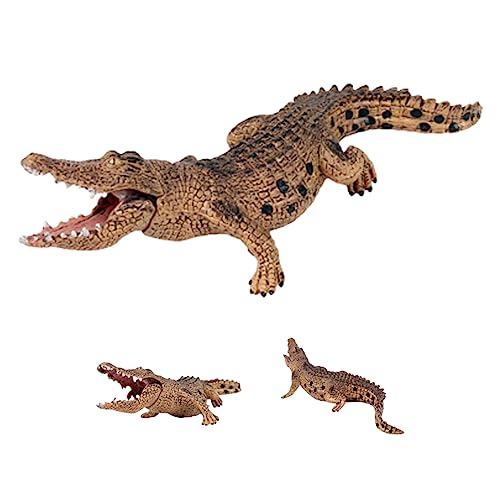Krokodilspielzeug Kleine realistische Krokodil-Figur-Spielzeug mit beweglicher Mund UV-resistenter Kunststoff Wildtiere Alligator Künstliche Tier für Kinder spielen Geburtstagsfeier Dekor Style2Toy Krokodilspielzeug Kleine realistische Krokodil-Figur-Spielzeug mit beweglicher Mund UV-resistenter Kunststoff Wildtiere Alligator Künstliche Tier für Kinder spielen Geburtstagsfeier Dekor Style2Toy von ISOYTERO