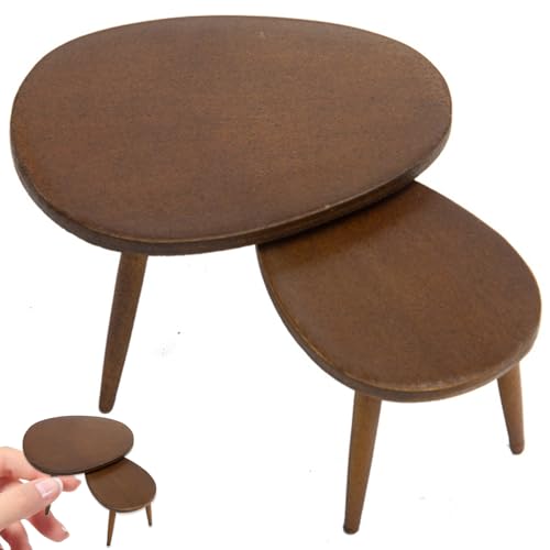 Mini Furniture for Dollhouse 1/12 Scale Model Ornament Miniature Table Realistic Dollhouse Furniture with Sturdy Wooden for Children Birthday Ideal Gifts von ISOYTERO