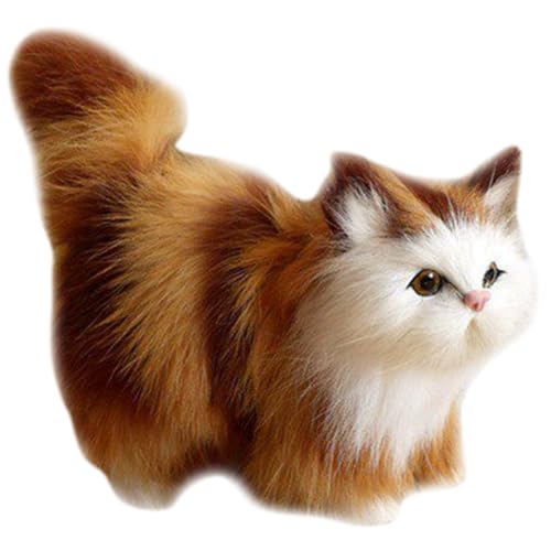 Realistische Katzengefüllte Tier 4.7x2.4x4.7 '' Hollow in Cute Realistic Cat Leicht zu reinigend lebensechte Fälschung für Wohnkultur, Fotografie -Requisiten und Geschenke Gelb gefülltes Tier Realistische Katzengefüllte Tier 4.7x2.4x4.7 '' Hollow in Cute Realistic Cat Leicht zu reinigend lebensechte Fälschung für Wohnkultur, Fotografie -Requisiten und Geschenke Gelb gefülltes Tier von ISOYTERO