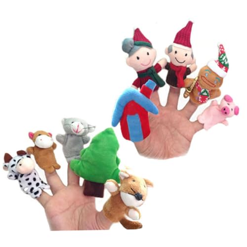The Feen Tale Finger Plüschspielzeug süße Pädagogik Fingerpuppe für Geschichten Erzählen Kinder, 10pcs Puppen The Feen Tale Finger Plüschspielzeug süße Pädagogik Fingerpuppe für Geschichten Erzählen Kinder, 10pcs Puppen von ISOYTERO
