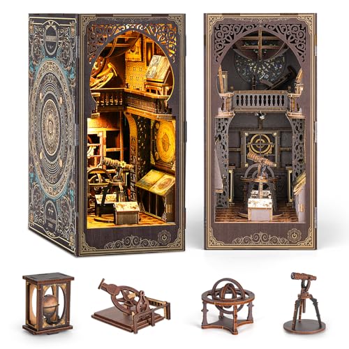ITEFDTUTNE Book Nook Kit für Erwachsene, DIY Miniatur Puppenhaus Booknook Kit mit Led-Licht, 3D Holz Bücherregal Puzzle Booknook einfügen Dekor Handwerk für Erwachsene Teenager Geschenke, Museum ITEFDTUTNE Book Nook Kit für Erwachsene, DIY Miniatur Puppenhaus Booknook Kit mit Led-Licht, 3D Holz Bücherregal Puzzle Booknook einfügen Dekor Handwerk für Erwachsene Teenager Geschenke, Museum von ITEFDTUTNE