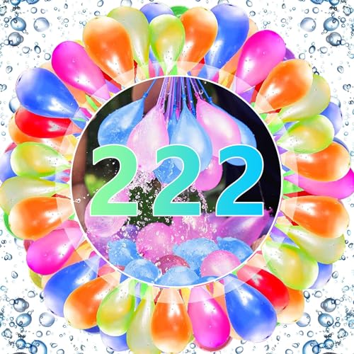 Wasserbomben Selbstschließend 222 Stück Wasserballons Water Balloons Bunt Wasserbombe Wasserluftballon Schnellfüller Wasser Bomben Wasserbomben Kinder für Sommer Pool Party Wasserbomben Selbstschließend 222 Stück Wasserballons Water Balloons Bunt Wasserbombe Wasserluftballon Schnellfüller Wasser Bomben Wasserbomben Kinder für Sommer Pool Party von ITJMRJP